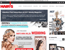 Tablet Screenshot of hairshow.us